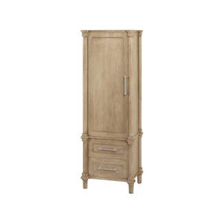 Home Decorators Collection Aberdeen 20.71 in. W x 14.40 in. D x 60 in. H Single Door Linen Cabinet in Antique Oak Aberdeen LC-AO