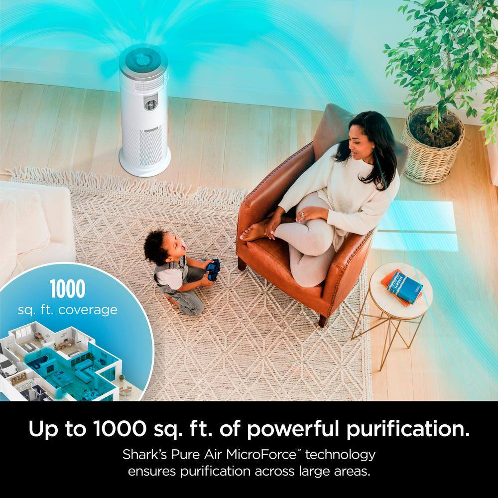 Shark Air Purifier 3-in-1 HEPA Filter Air Purifier Purified Heat Purifed Fan 1000 sq. ft. HC502