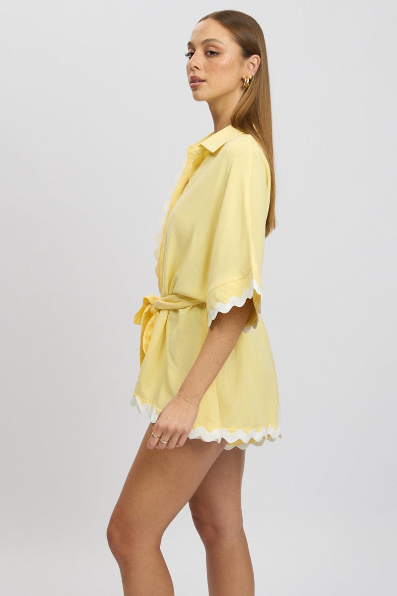 Yellow Oversized Playsuit