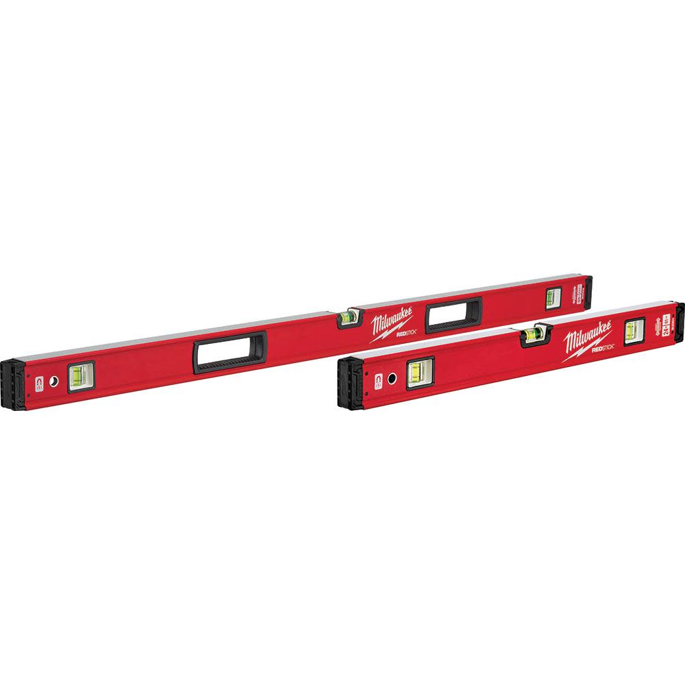 Milwaukee 24 in./48 in. REDSTICK Magnetic Box Level Set MLBXSM48 from Milwaukee