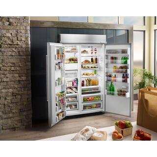 KitchenAid 30 cu. ft. Built-In Side by Side Refrigerator in Panel Ready KBSN608EPA