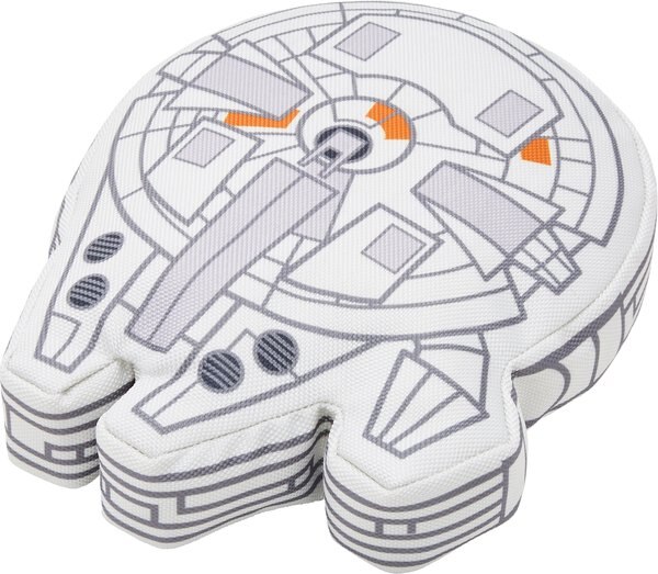 STAR WARS MILLENNIUM FALCON Ballistic Nylon Plush Squeaky Dog Toy