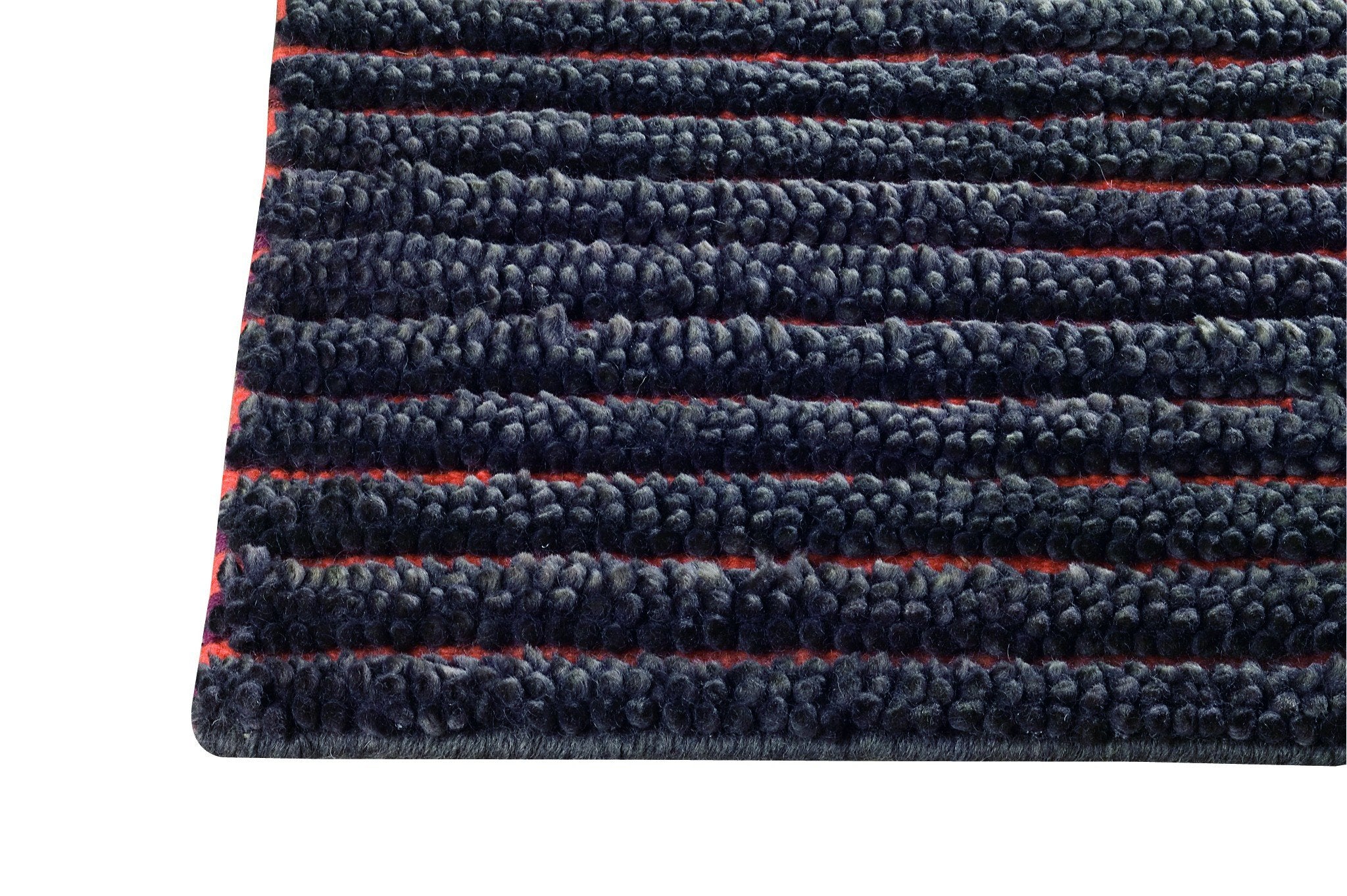 Goa Collection New Zealand Wool Area Rug in Grey