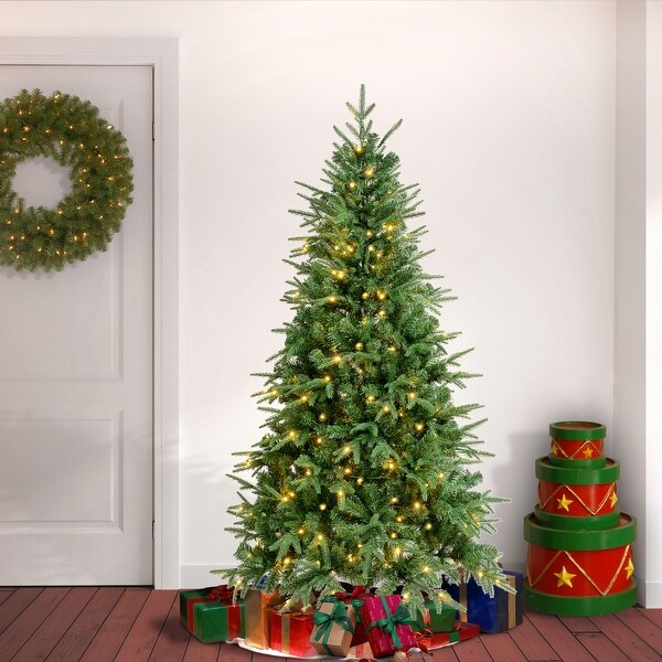 National Tree Company 6 ft. FeelReal Duxbury Tree with Warm White LED Lights