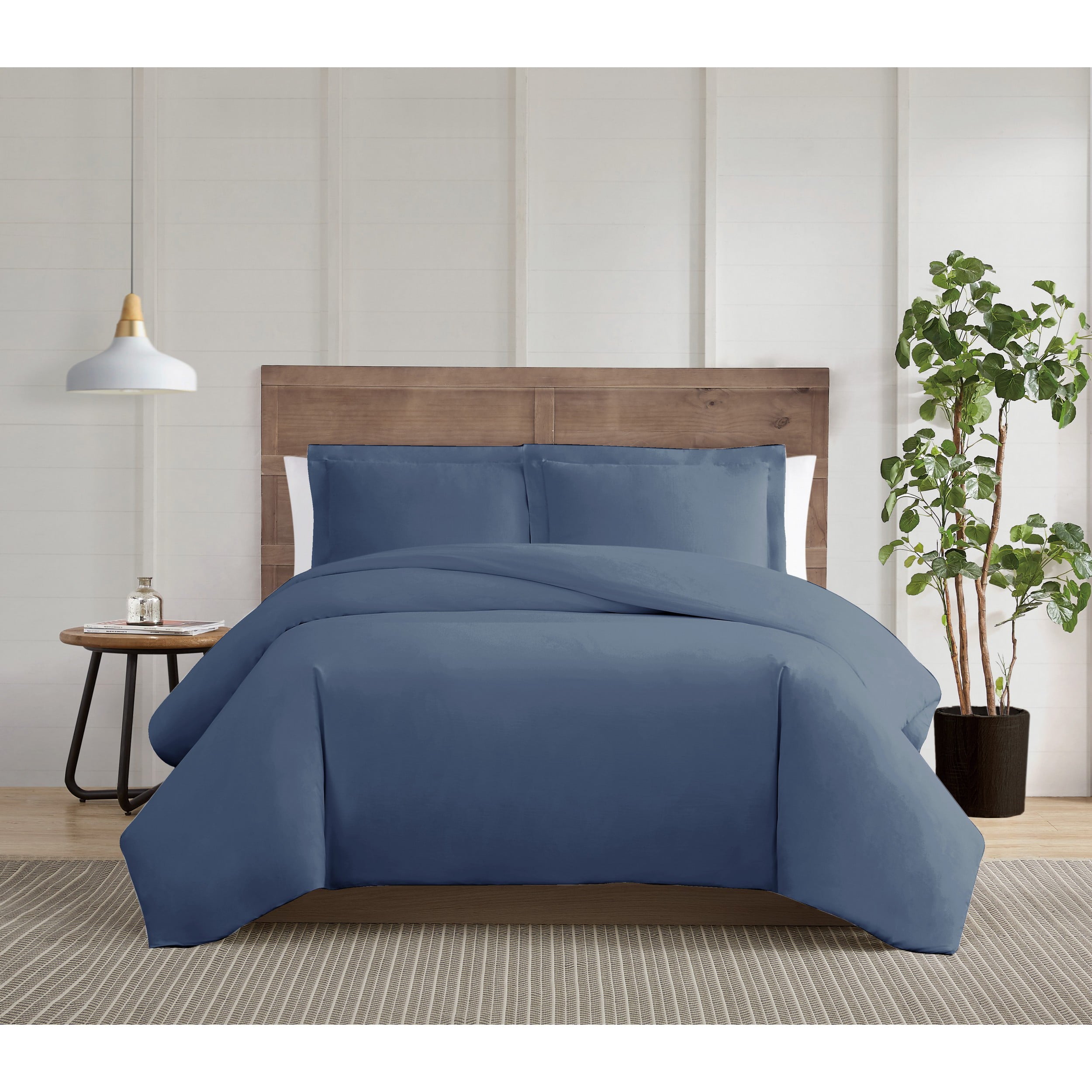 Truly Calm Silver Cool Blue Twin/Twin XL 2 Piece Duvet Set