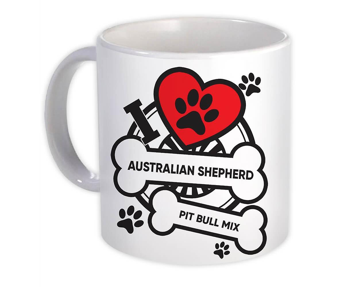 Australian Shepherd Pit Bull Mix: Gift Mug Dog