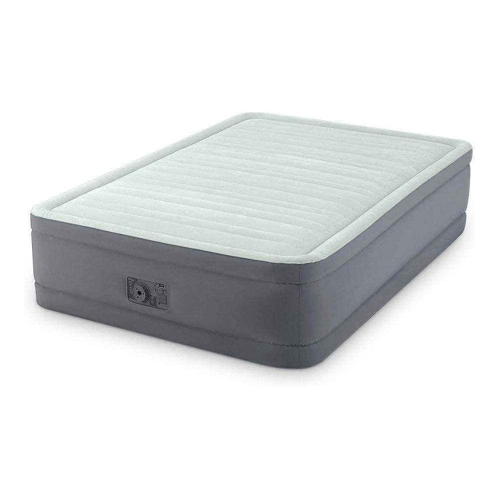 Intex Full PremAire I Fiber-Tech Elevated Air Mattress Bed with Built-In Pump 64903ED