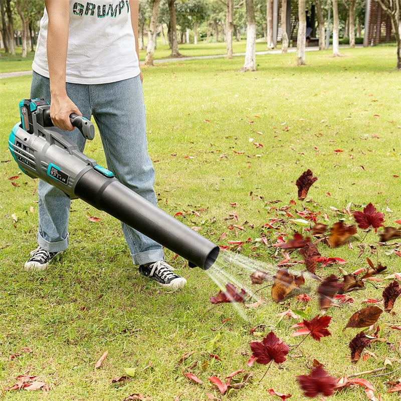 Electric Cordless Leaf Blower with Battery Charger for Garden Lawn Care