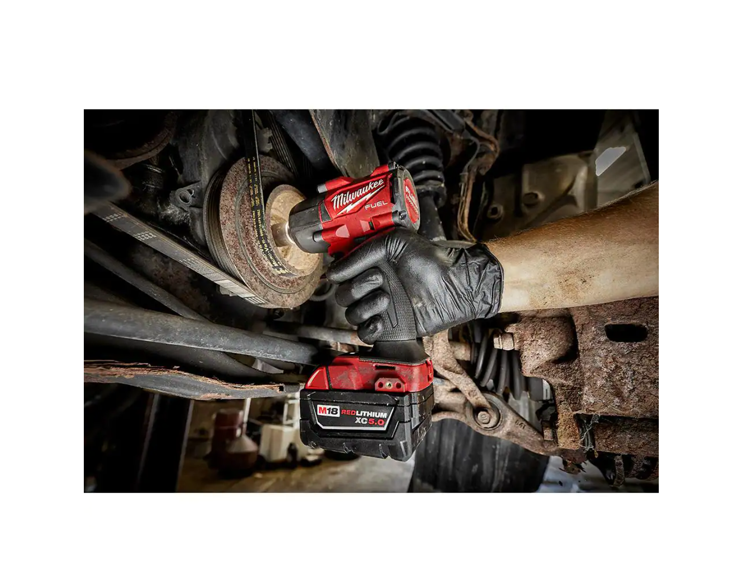 Milwaukee 2960-20-49-16-2960 M18 FUEL 18V Lithium-Ion Mid Torque Brushless Cordless 3/8 in. Impact Wrench with Friction Ring， Protective Boot