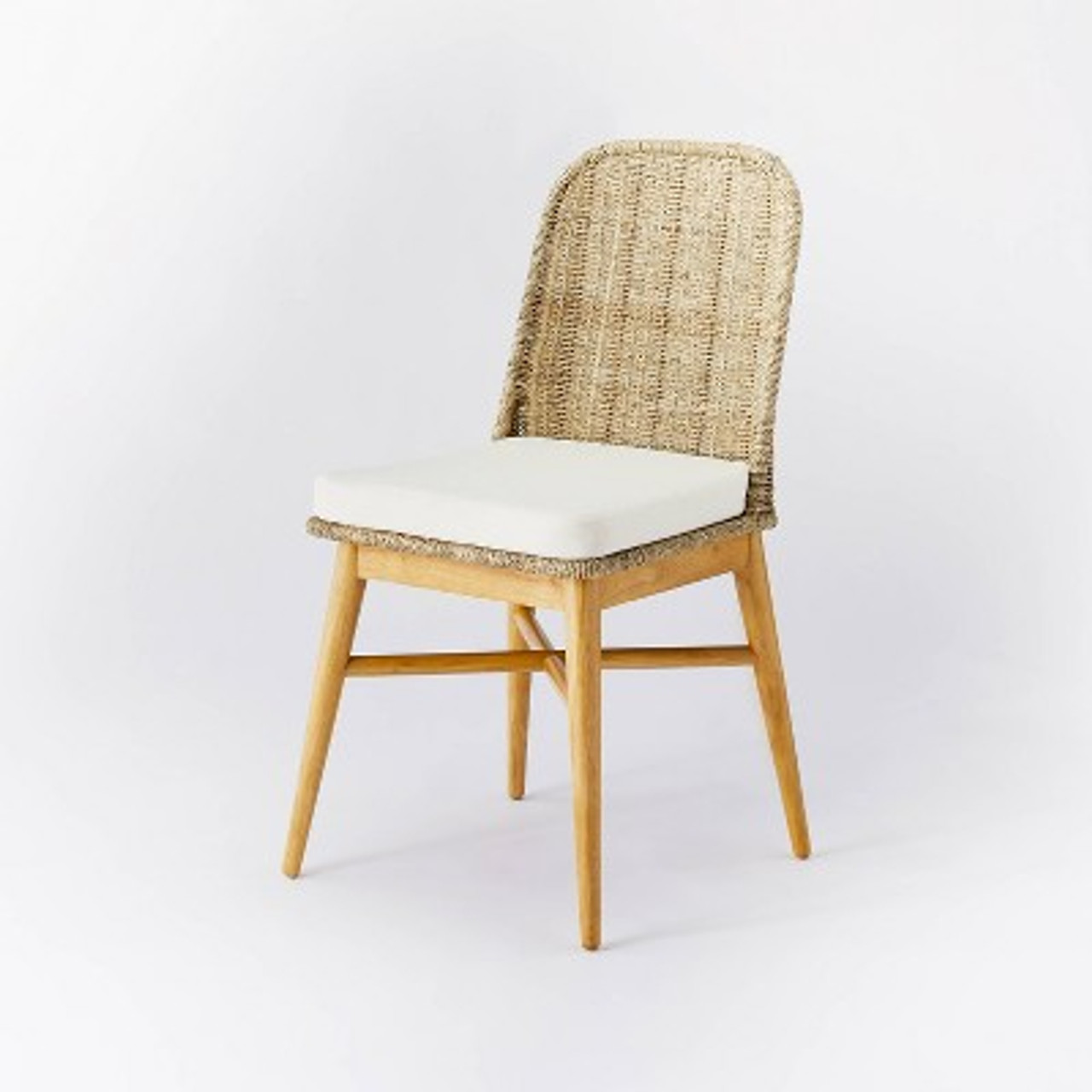 Juniper Woven Dining Chair with Cushion Natural - Threshold designed with Studio McGee