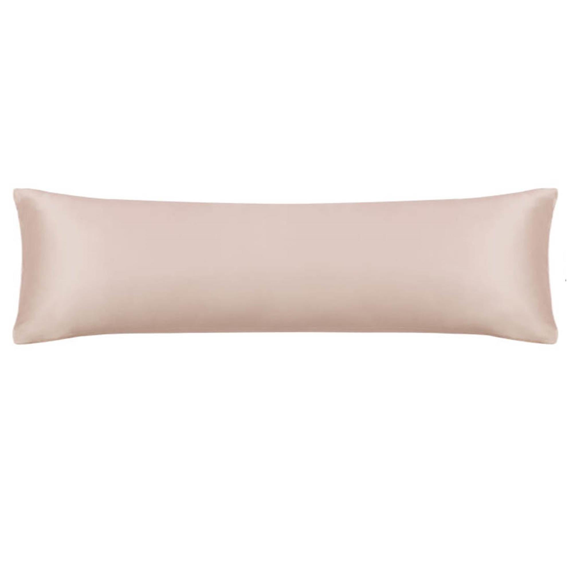 Unique Bargains Envelope Closure Satin Silk Body Pillow Cover Khaki 20