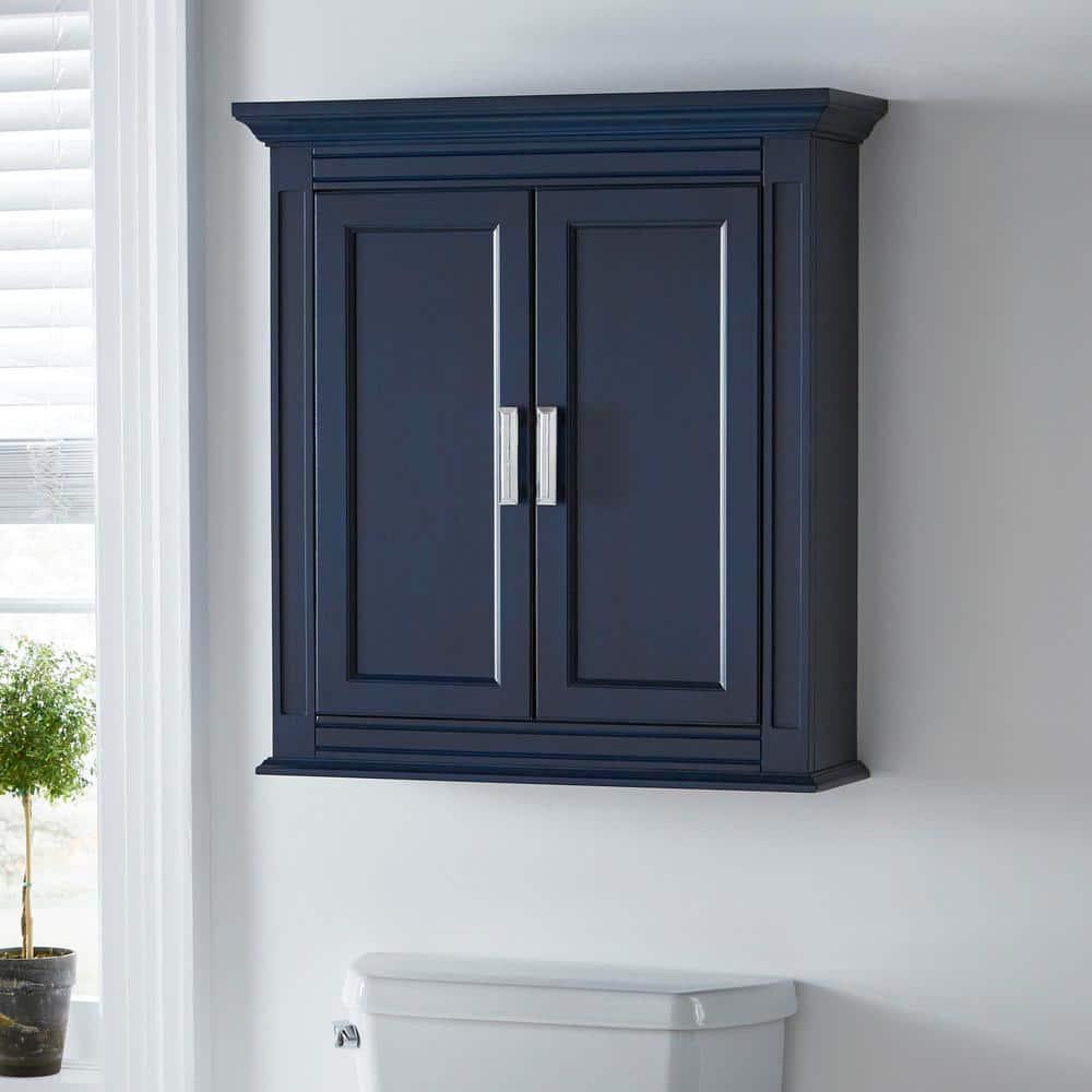 Home Decorators Collection Channing 26 in W x 28 in H Wall Cabinet in Royal Blue