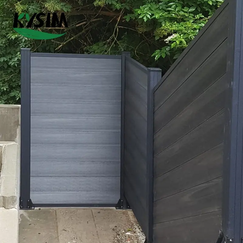 factory supply full set Privacy fence panel with post and gate easy install wood composite WPC fence