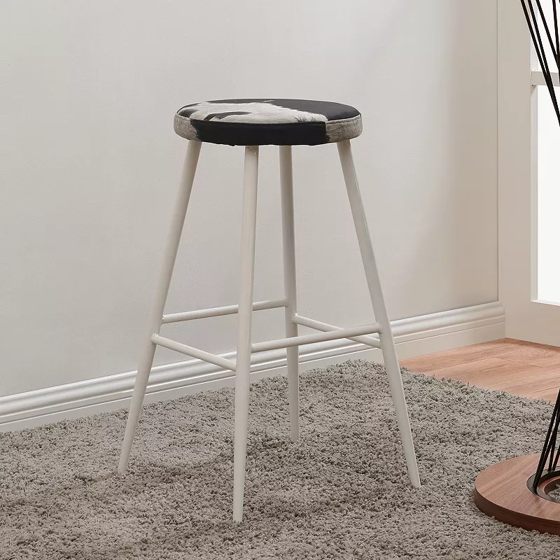 Acessentials Hudson Cow Print Barstool