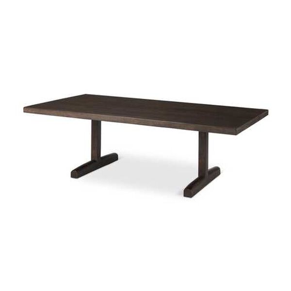 Viktor Dark Brown Solid Wood Coffee Table