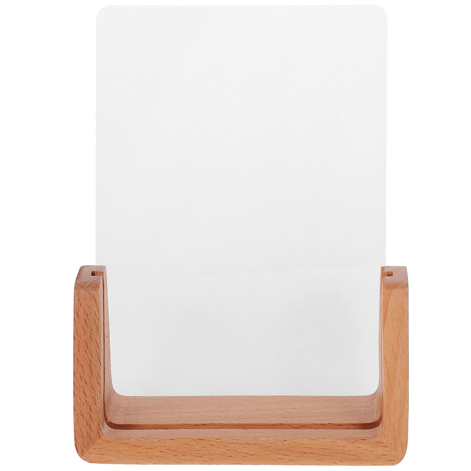 Wooden Picture Frame Practical Photo Frame Sign Display Board Label Showing Stand