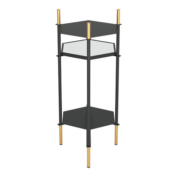 William Side Table Gold and Black