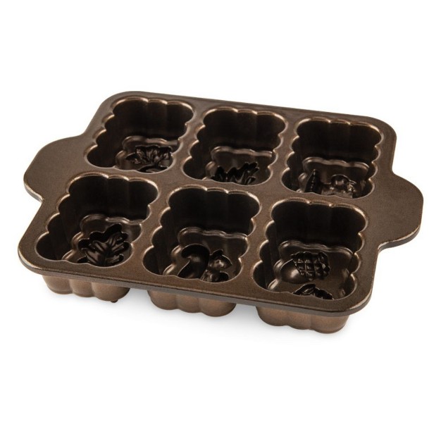 Nordic Ware Harvest Mini Loaf Pan Brown