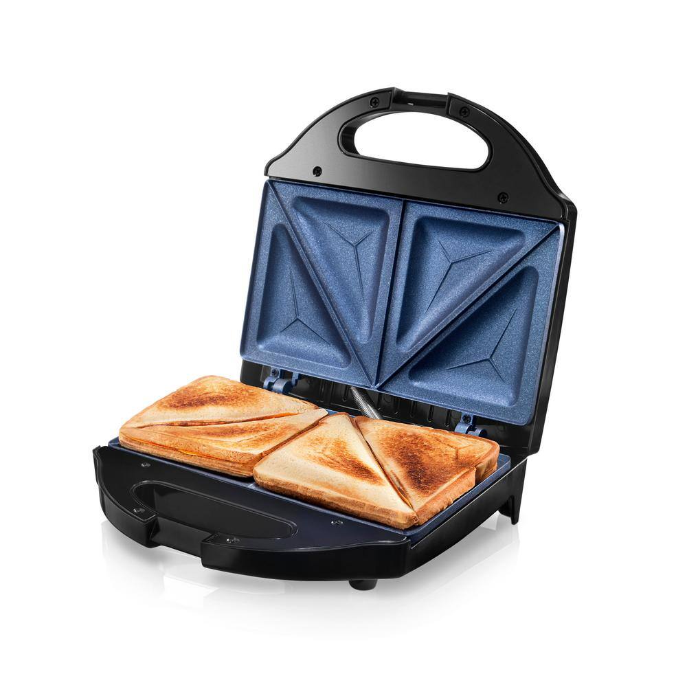 GRANITESTONE Classic Blue Non-Stick Diamond Infused Sandwich Maker 7196