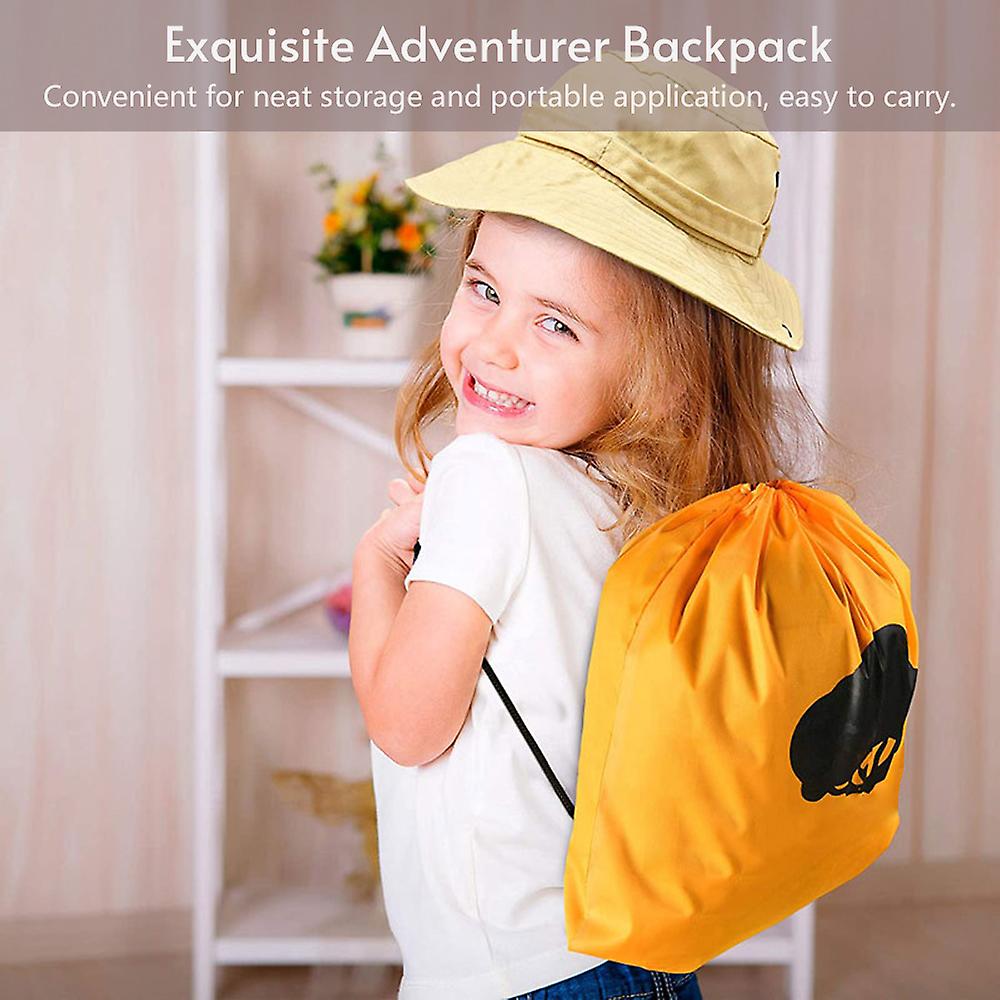 Kids Adventure Kit Outdoor Explorer Kit Early Educational Toy With Binoculars Butterfly Net Backpack Hat Bug Insect Collection Box Compass Whistle Mag