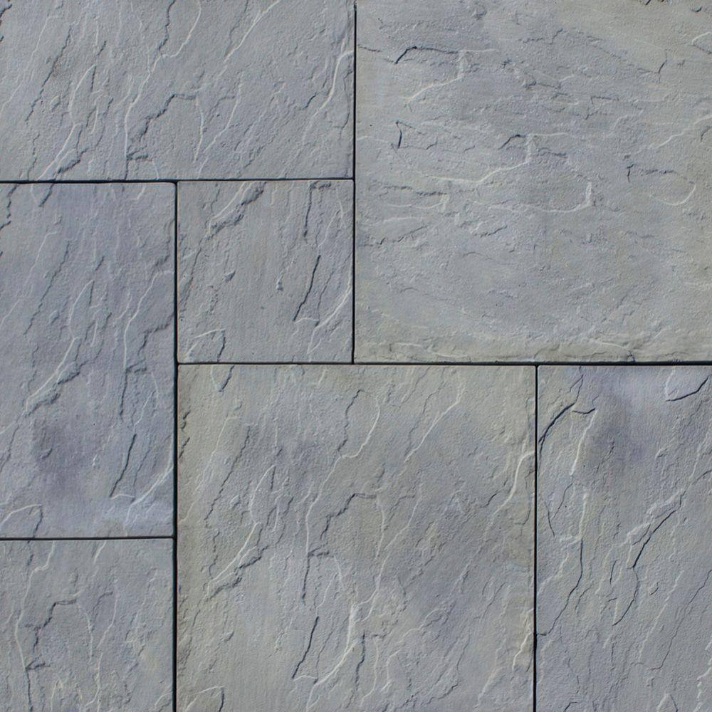 Nantucket Pavers Patio-on-a-pallet 10 ft. x 10 ft. Gray Variegated Dutch York-Stone Concrete Pavers (44 Pieces100 Sq Ft) 31022