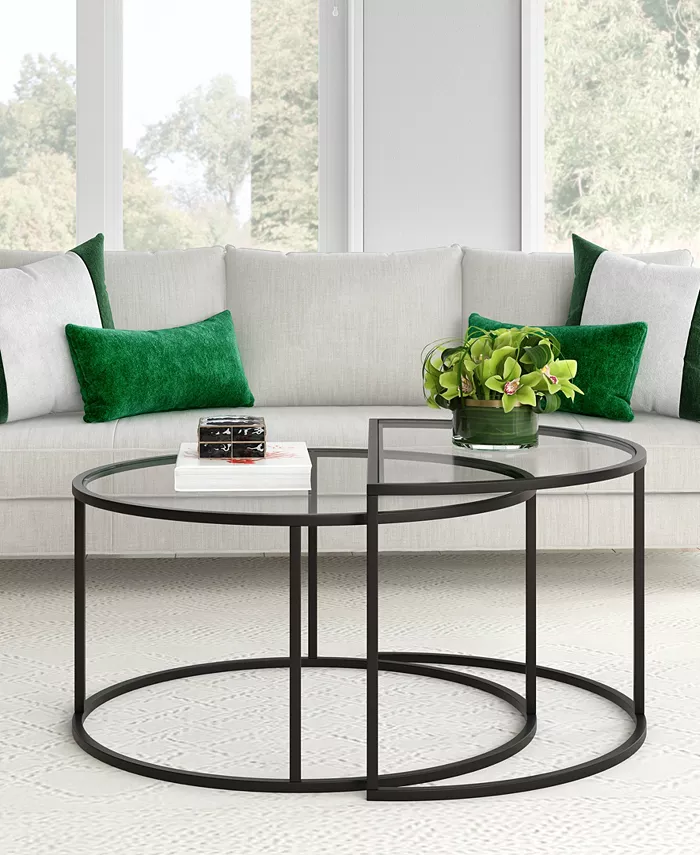 Hudson and Canal Luna Nested Coffee Table Set of 2