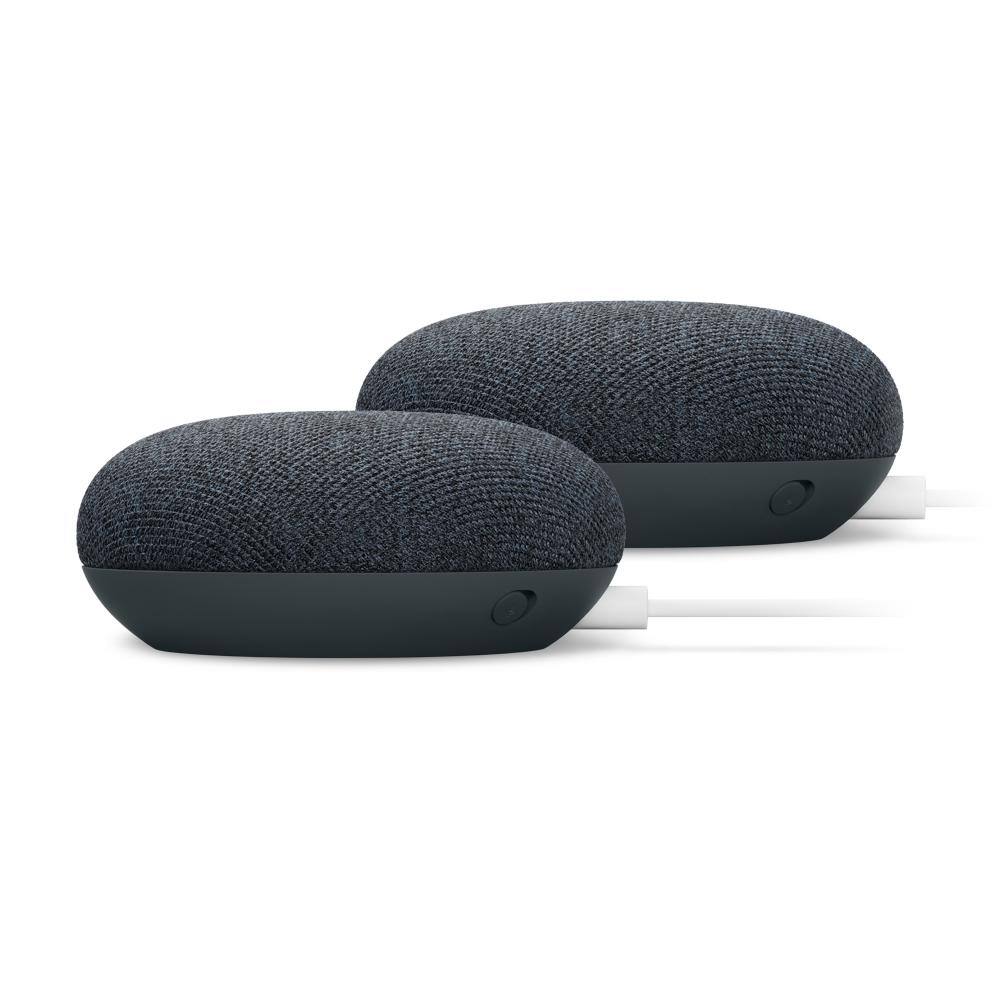 Google Nest Mini (2nd Gen) - Smart Home Speaker with Google Assistant in Charcoal (2-Pack) GA01952