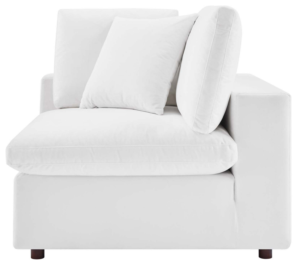 Sectional Sofa Set  Velvet  Brown  Modern  Living Lounge Hotel Lobby Hospitality   Traditional   Sectional Sofas   by House Bound  Houzz