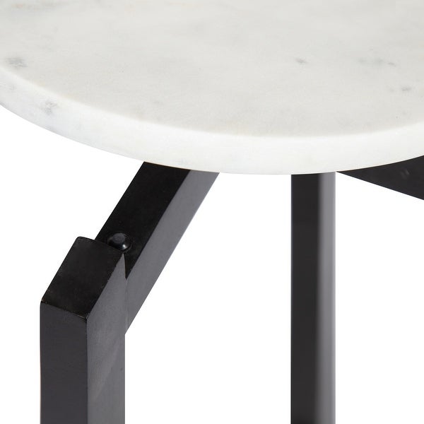 Kate and Laurel Moxley Round Wood Accent Table