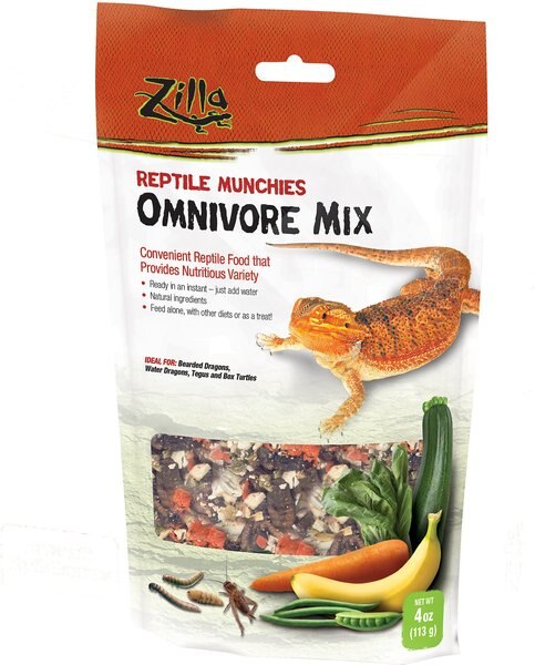 Zilla Reptile Munchies Omnivore Mix Lizard Food