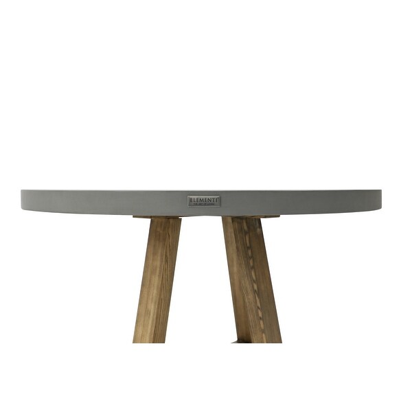 Elementi Home Verona Dining Table Round，Concrete Furniture，Kitchen，Patio，Living Room，Garden，Indoor and Outdoor