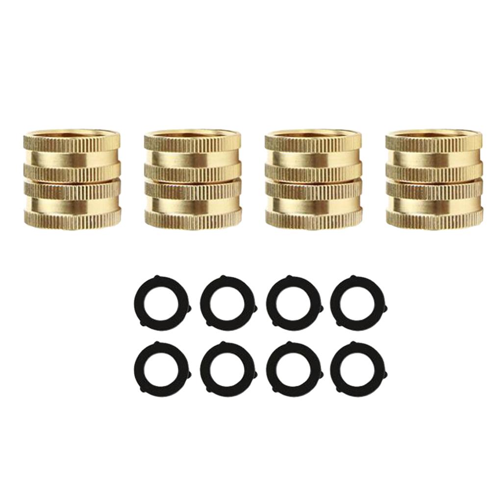 Brass Garden Hose Connector Adapter End Fitting Female to Female