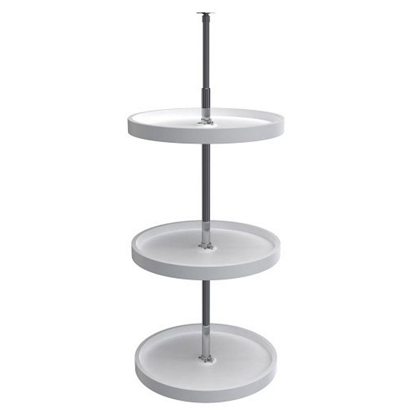 Rev-a-shelf 18 Inch Lazy Susan Full Circle Polymer 3-shelf White， 6013-18-11-526