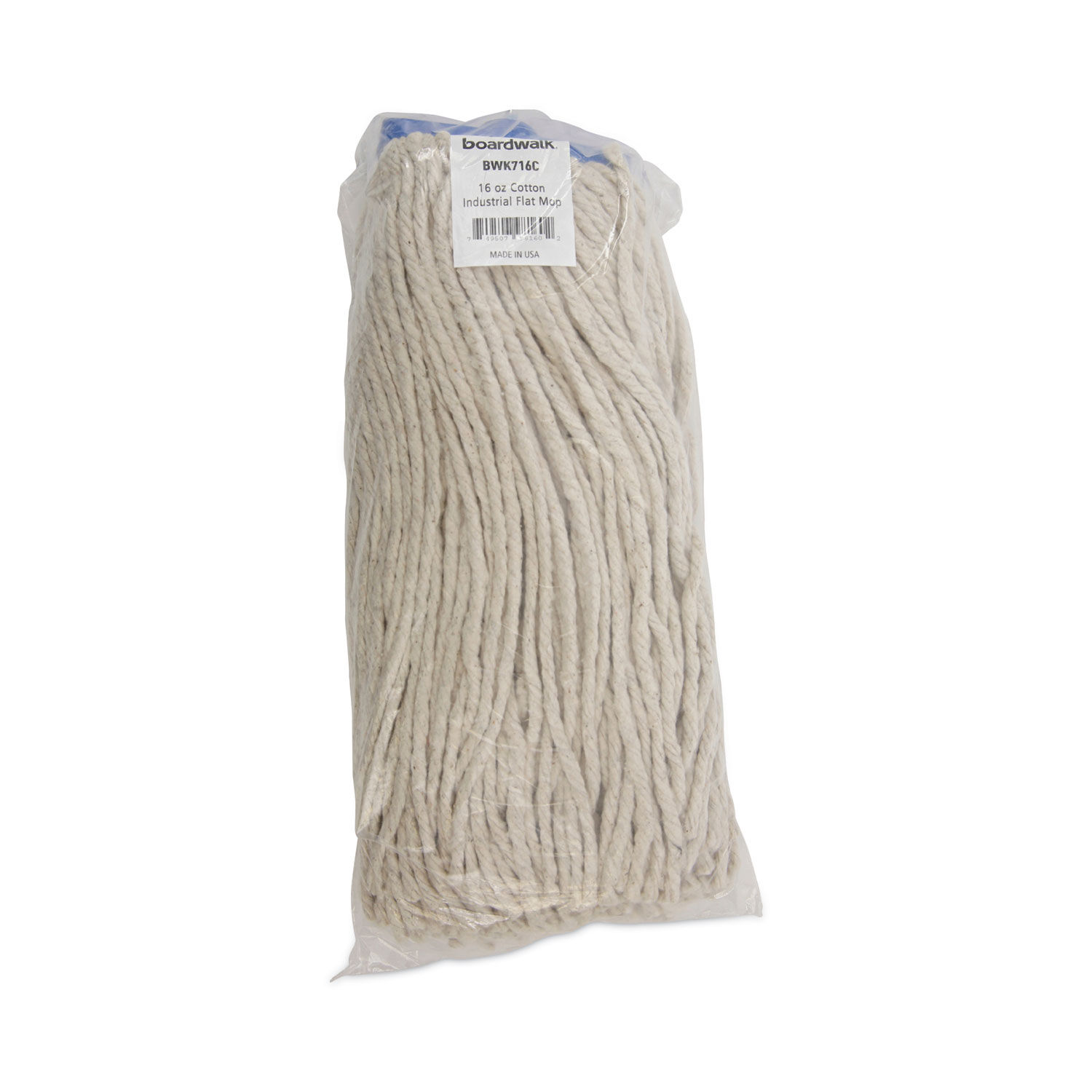 Cut-End Lie-Flat Wet Mop Head by Boardwalkandreg; BWK716CEA