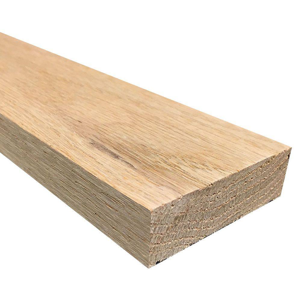 Weaber 1 in. x 3 in. Random Length S4S Oak Hardwood Boards 22055