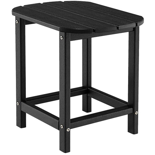 Costway 18'' Patio Adirondack Side Table Weather Resistant HDPE Garden