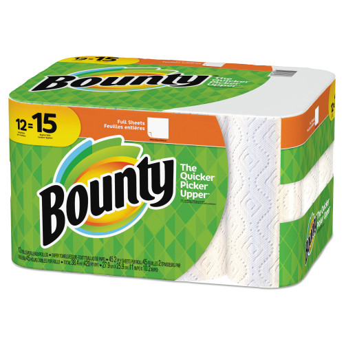 Paper Towels， 2-ply， White， 45 Sheets/roll， 12 Rolls/carton (74697)