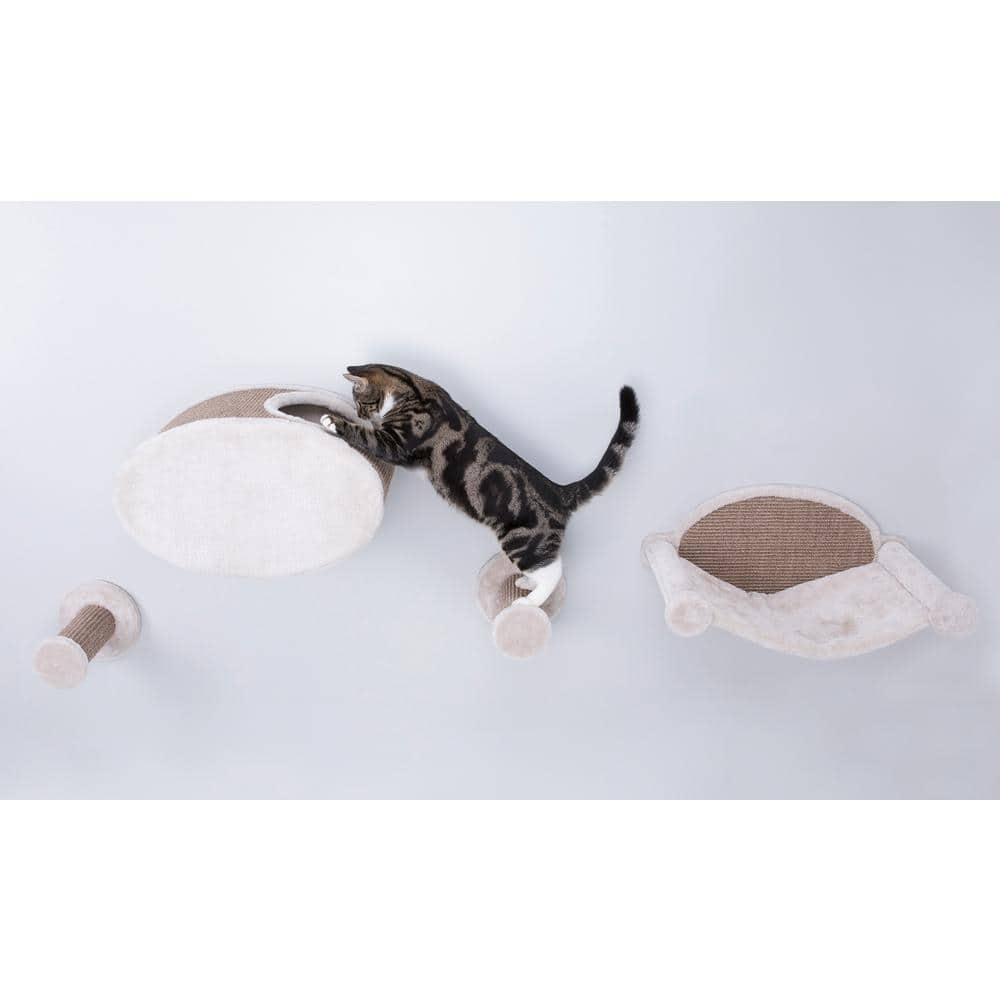 TRIXIE Brown Wall Mount Cat Playground and Condo 49924