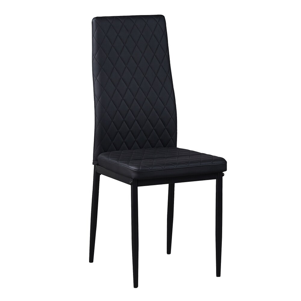 Modern Minimalist PU Leather Dining Chair (Set of 6)