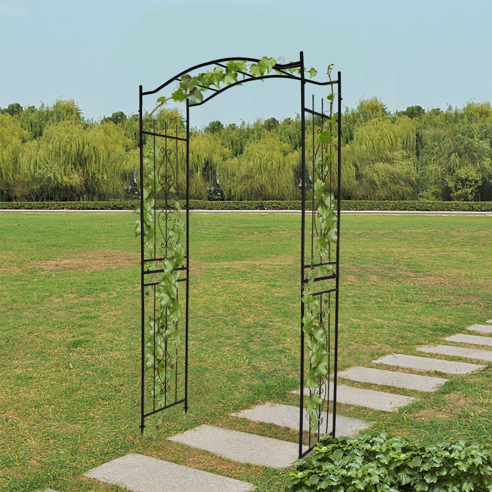 Ktaxon 7.5 Ft Garden Arbor Archway Metal Arch for Wedding Party Garden