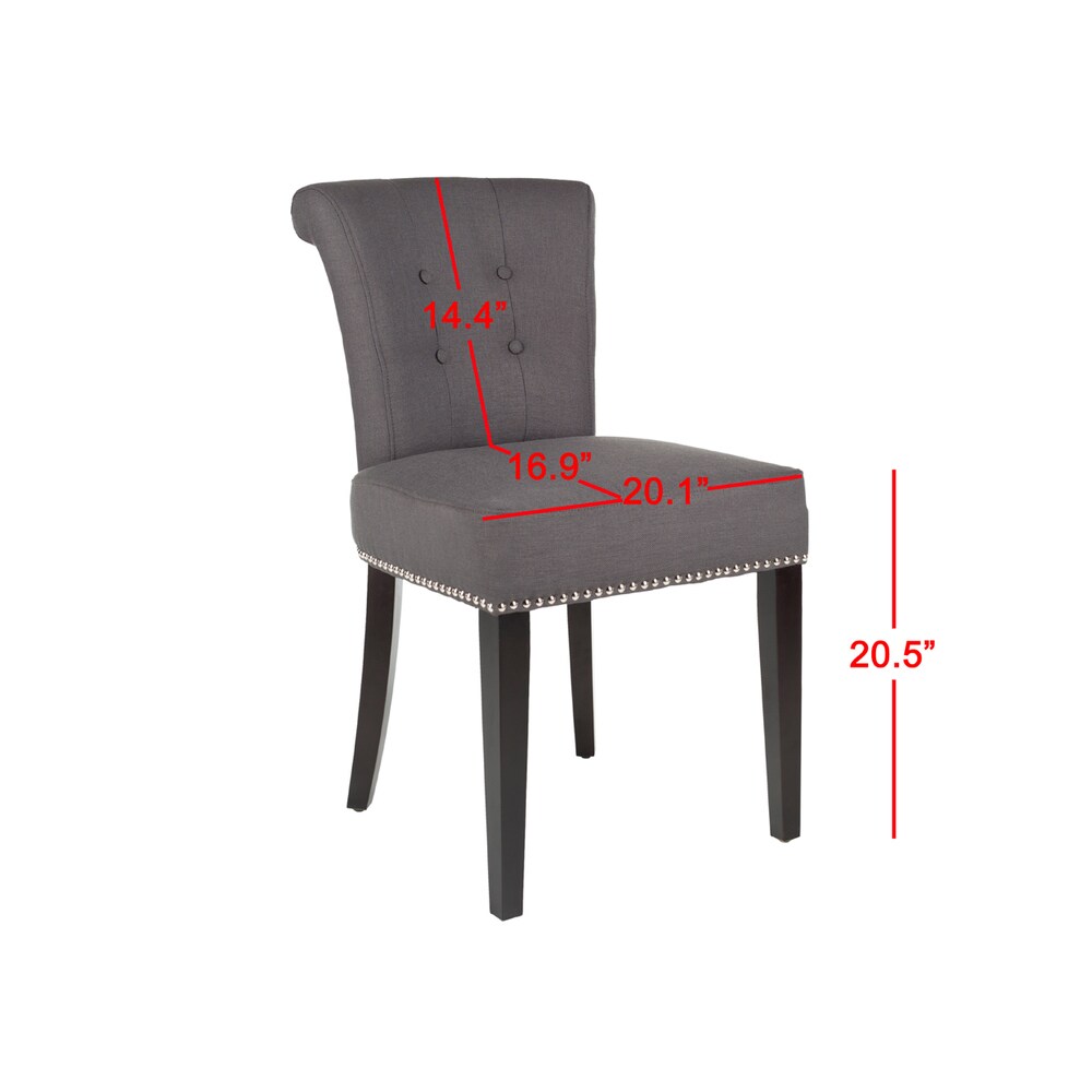 SAFAVIEH En Vogue Dining Carrie Polyester Dining Chairs (Set of 2)   19.5\