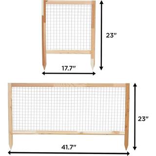 JUMBL Raised Garden Bed 48 in. x 48 in. x 10 in. Elevated Canadian Cedar Wood Herb Garden planter JUM104848