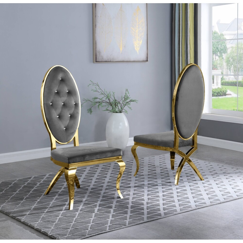 Best Quality Furniture Faux Crystal Chairs with Gold Stainless Steel