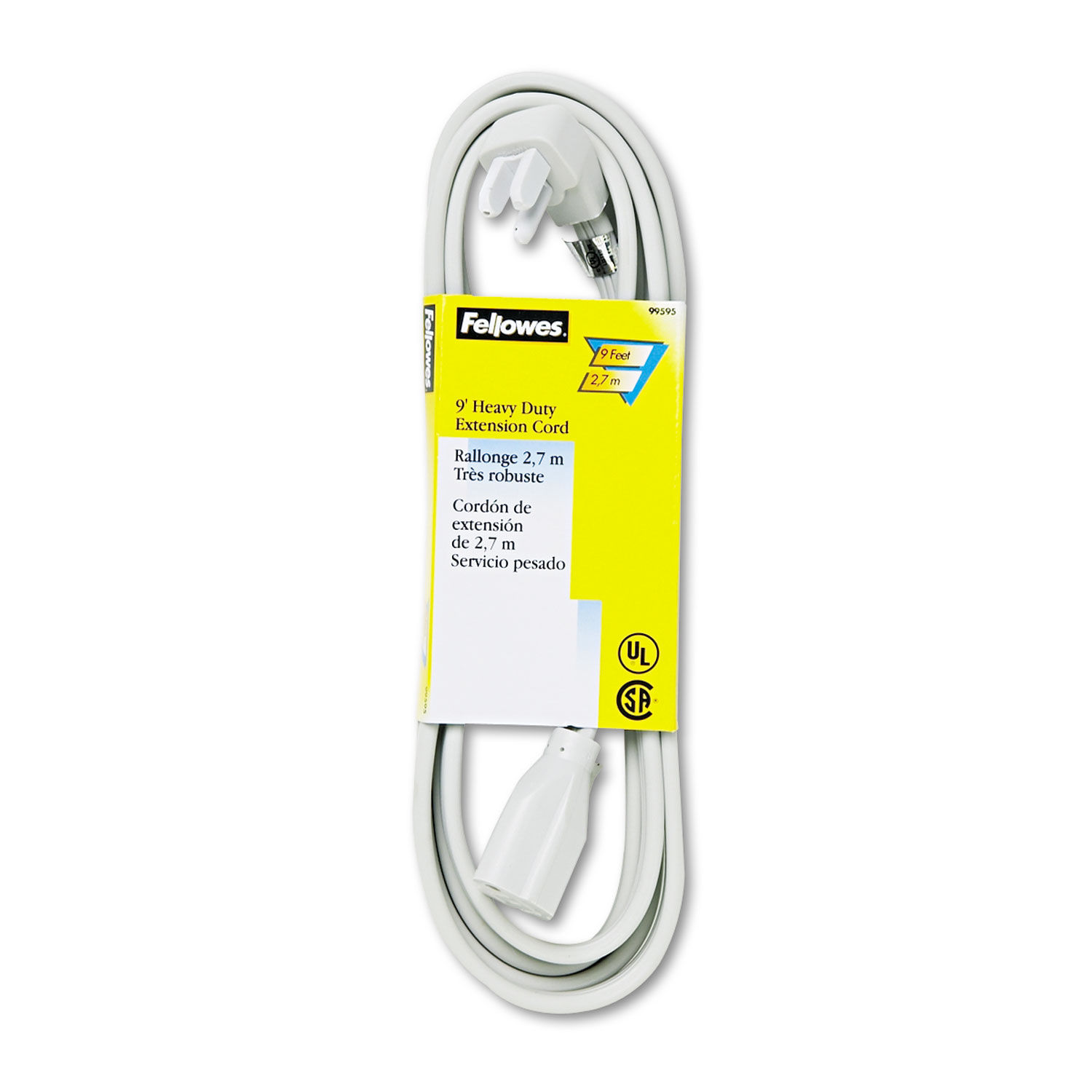 Indoor Heavy-Duty Extension Cord by Fellowesandreg; FEL99595