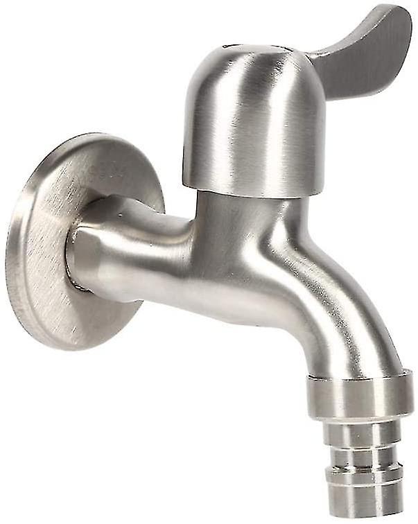 Garden Faucet 304 Stainless Steel Outside Wall Mounted Water Faucet Heavy Duty