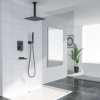 LORDEAR Single Handle 3-Spray High Pressure Tub and Shower Faucet with 16 in. Shower Head in Oil Rubbed Bronze Valve Included SLF16015Z-ORB16