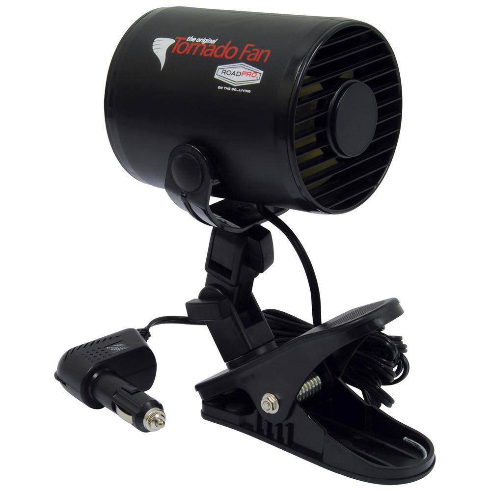 RoadPro 12-Volt Tornado Fan with Mounting Clip RPSC-857