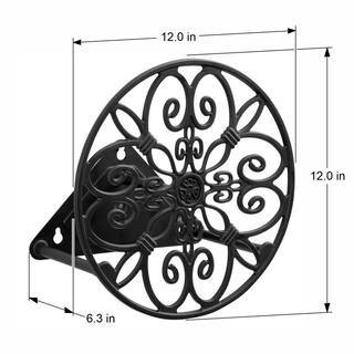 LIBERTY GARDEN Americana 125 ft. Round Decorative Water Hose Holder Hanger 674