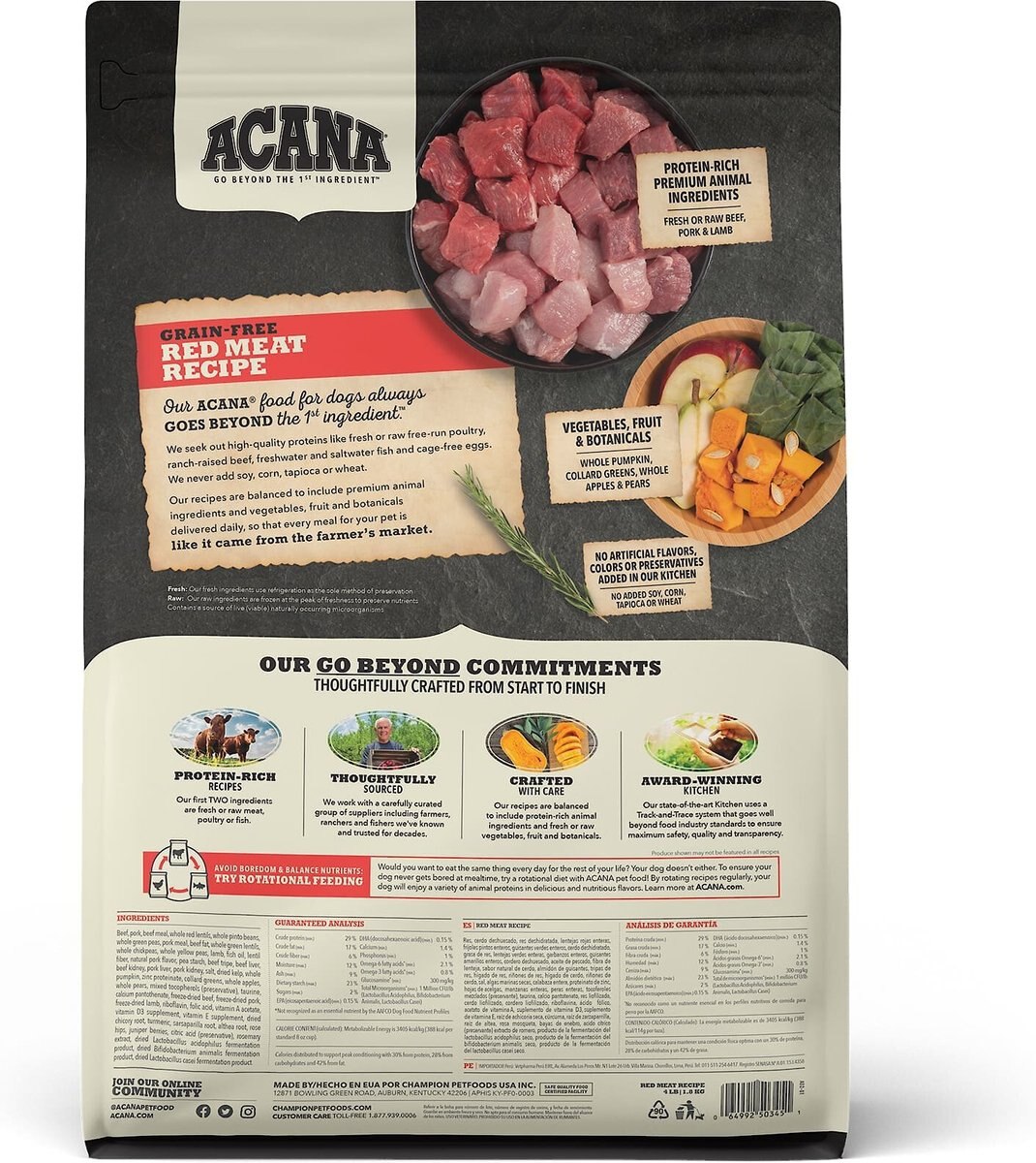 ACANA Red Meat Recipe Grain-Free Dry Dog Food