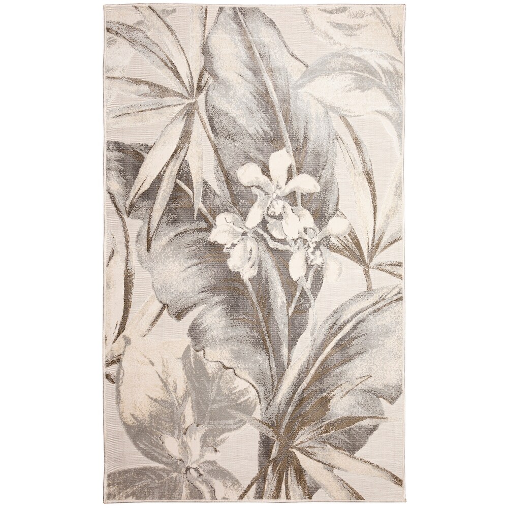 Liora Manne Canyon Tropical Leaf Indoor/Outdoor Rug